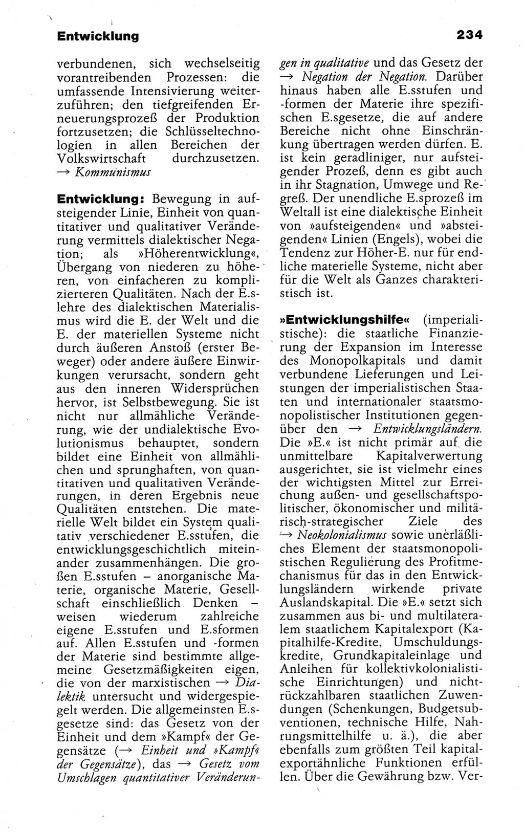Kleines politisches Wörterbuch [Deutsche Demokratische Republik (DDR)] 1988, Seite 234 (Kl. pol. Wb. DDR 1988, S. 234)