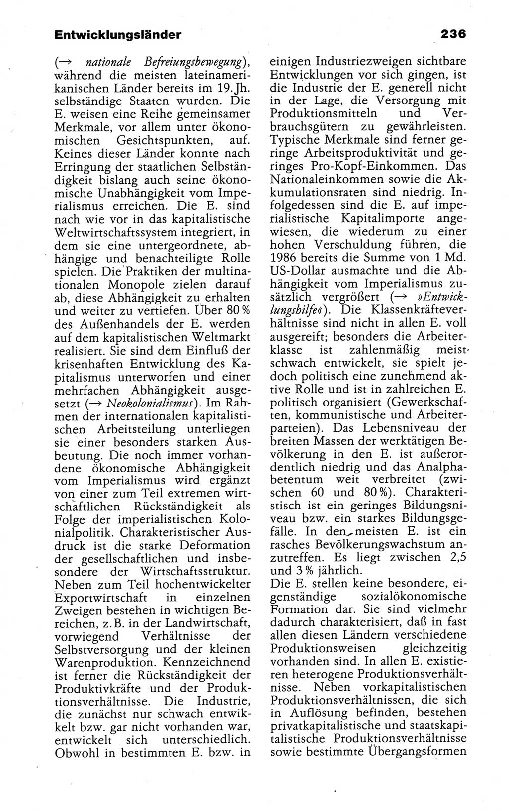 Kleines politisches Wörterbuch [Deutsche Demokratische Republik (DDR)] 1988, Seite 236 (Kl. pol. Wb. DDR 1988, S. 236)