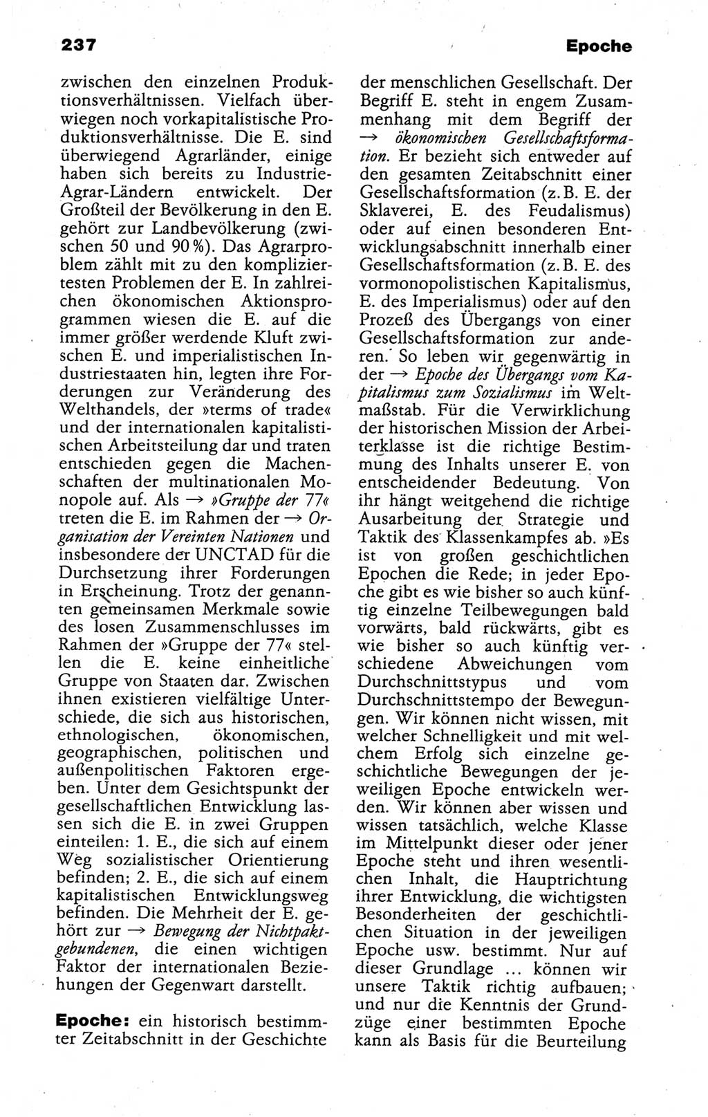 Kleines politisches Wörterbuch [Deutsche Demokratische Republik (DDR)] 1988, Seite 237 (Kl. pol. Wb. DDR 1988, S. 237)