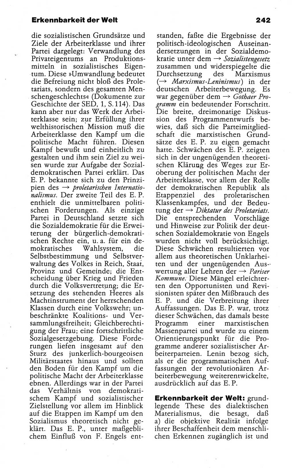 Kleines politisches Wörterbuch [Deutsche Demokratische Republik (DDR)] 1988, Seite 242 (Kl. pol. Wb. DDR 1988, S. 242)