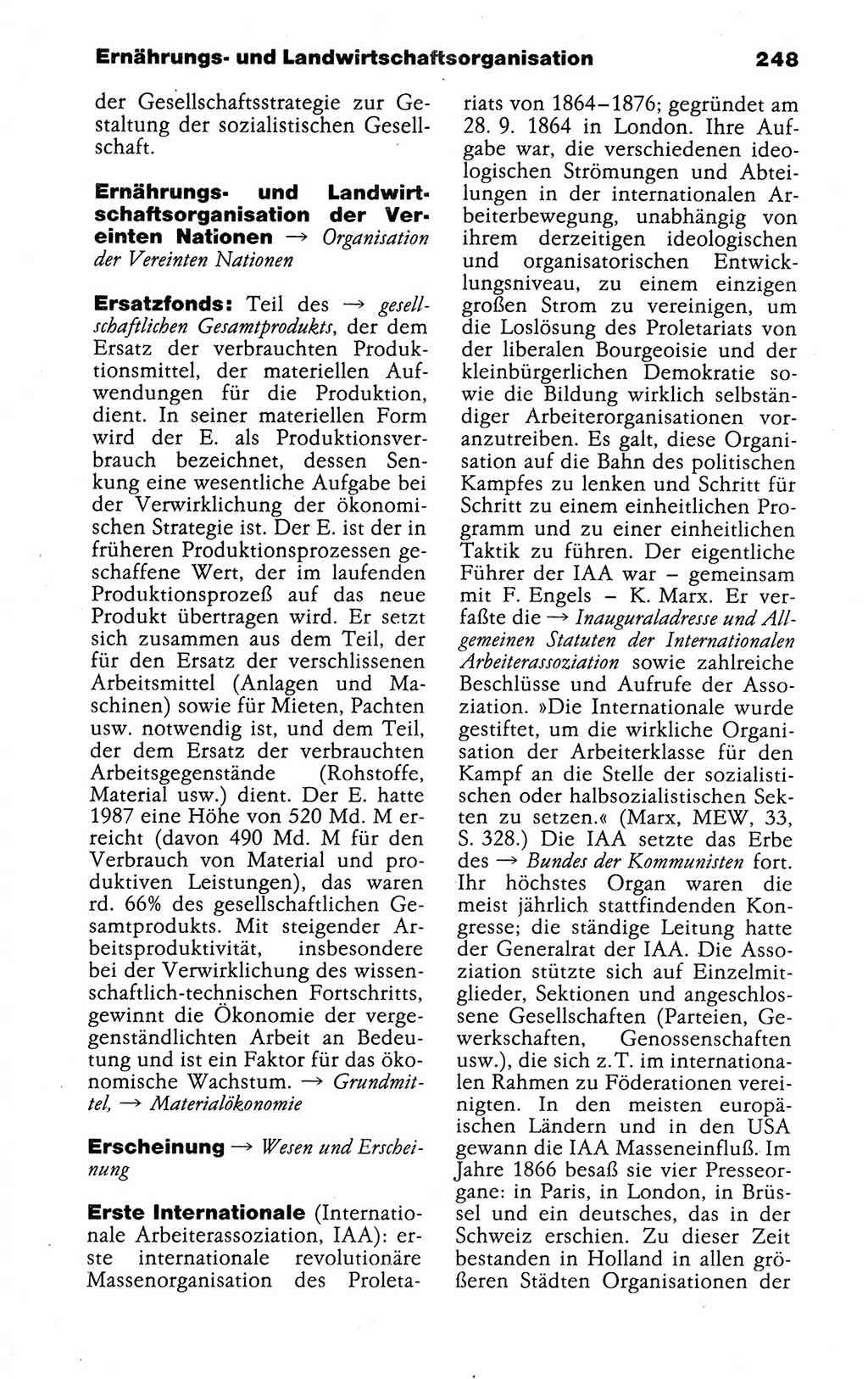 Kleines politisches Wörterbuch [Deutsche Demokratische Republik (DDR)] 1988, Seite 248 (Kl. pol. Wb. DDR 1988, S. 248)