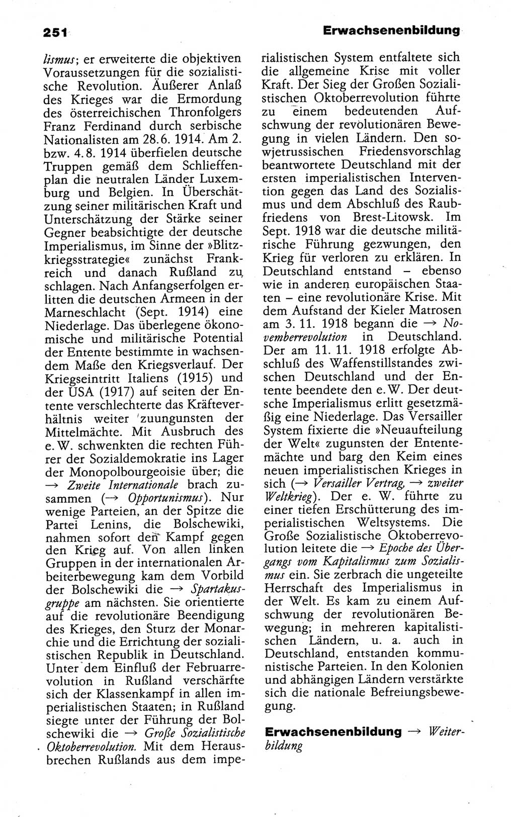 Kleines politisches Wörterbuch [Deutsche Demokratische Republik (DDR)] 1988, Seite 251 (Kl. pol. Wb. DDR 1988, S. 251)