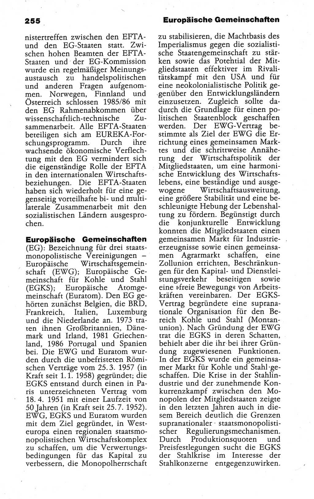 Kleines politisches Wörterbuch [Deutsche Demokratische Republik (DDR)] 1988, Seite 255 (Kl. pol. Wb. DDR 1988, S. 255)