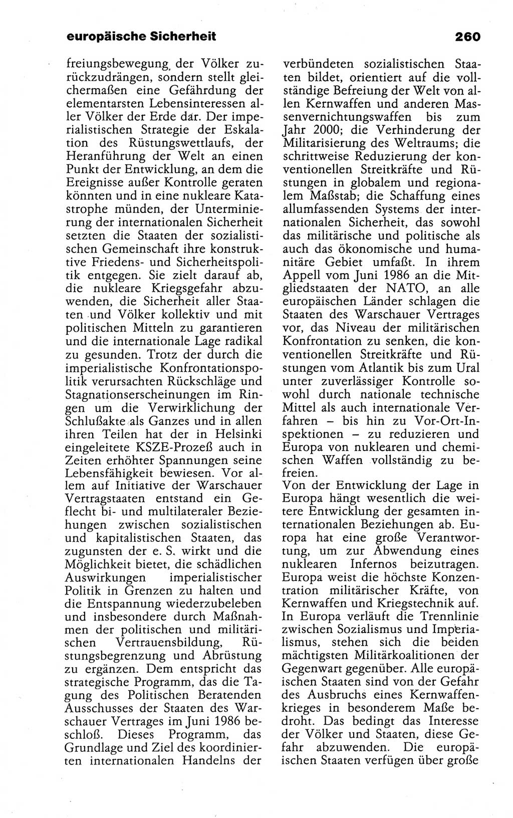 Kleines politisches Wörterbuch [Deutsche Demokratische Republik (DDR)] 1988, Seite 260 (Kl. pol. Wb. DDR 1988, S. 260)
