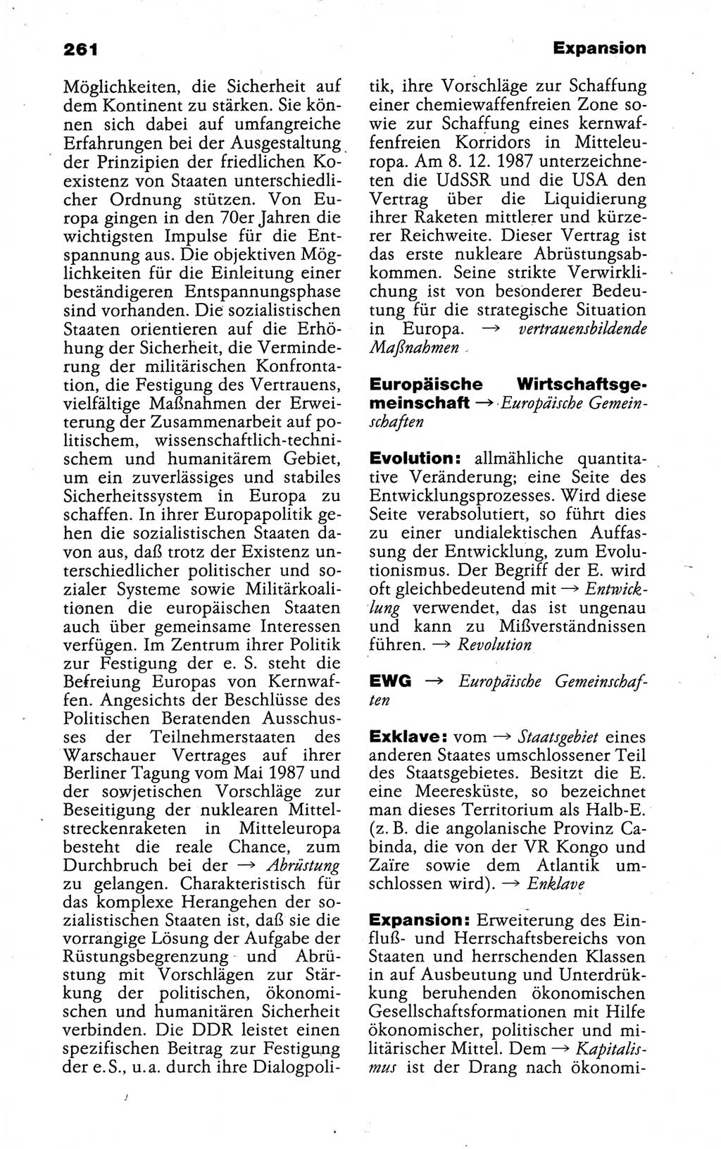 Kleines politisches Wörterbuch [Deutsche Demokratische Republik (DDR)] 1988, Seite 261 (Kl. pol. Wb. DDR 1988, S. 261)