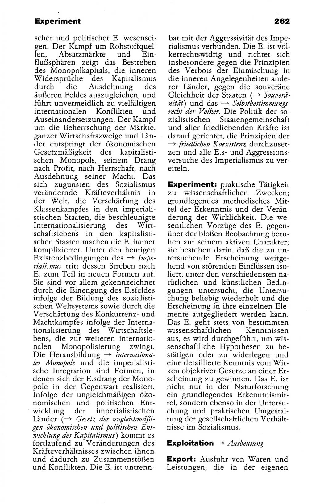 Kleines politisches Wörterbuch [Deutsche Demokratische Republik (DDR)] 1988, Seite 262 (Kl. pol. Wb. DDR 1988, S. 262)