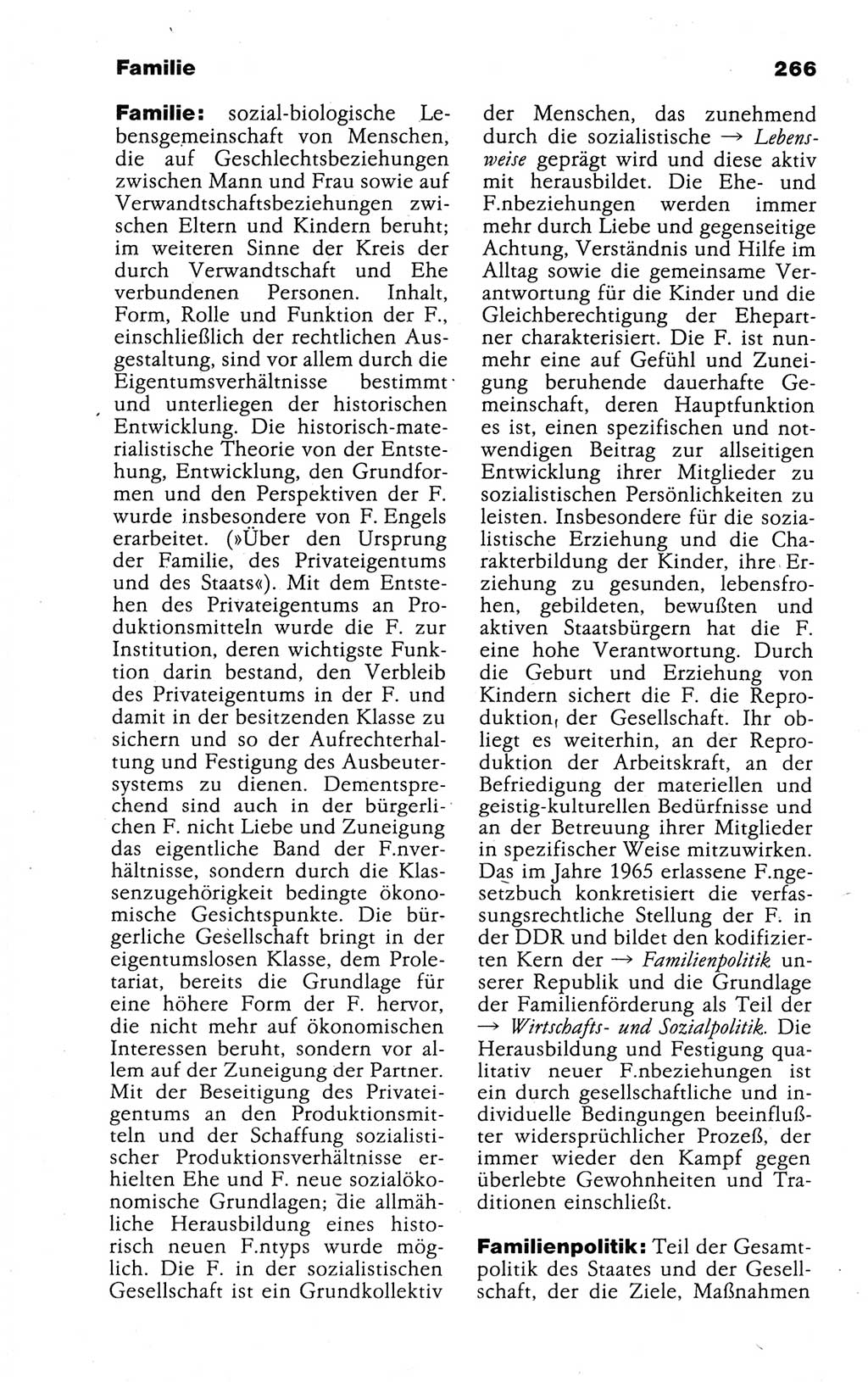Kleines politisches Wörterbuch [Deutsche Demokratische Republik (DDR)] 1988, Seite 266 (Kl. pol. Wb. DDR 1988, S. 266)
