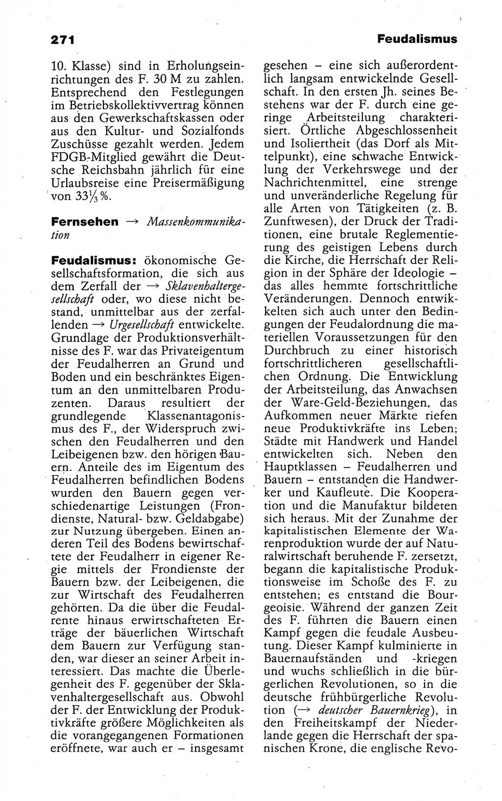 Kleines politisches Wörterbuch [Deutsche Demokratische Republik (DDR)] 1988, Seite 271 (Kl. pol. Wb. DDR 1988, S. 271)