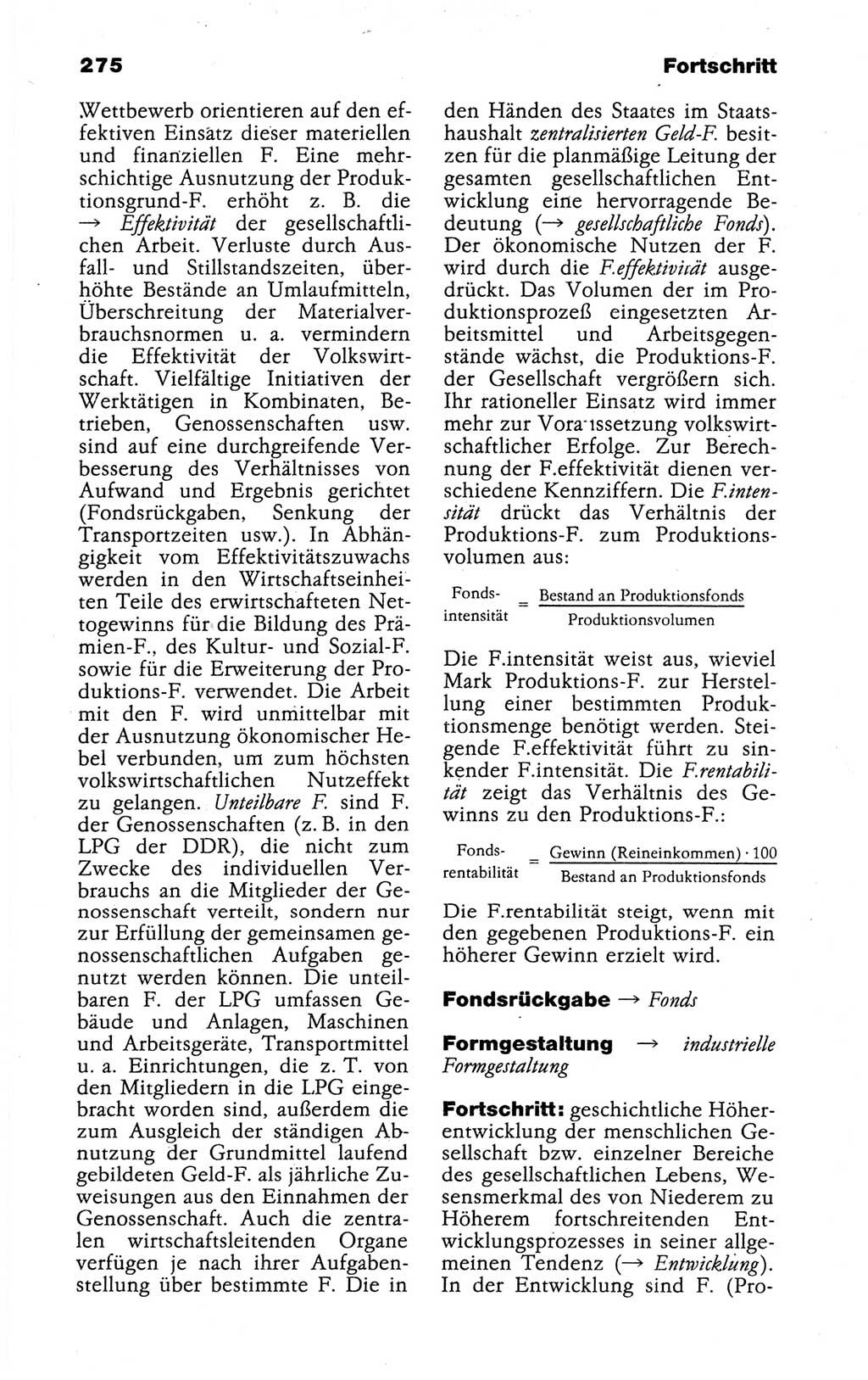 Kleines politisches Wörterbuch [Deutsche Demokratische Republik (DDR)] 1988, Seite 275 (Kl. pol. Wb. DDR 1988, S. 275)