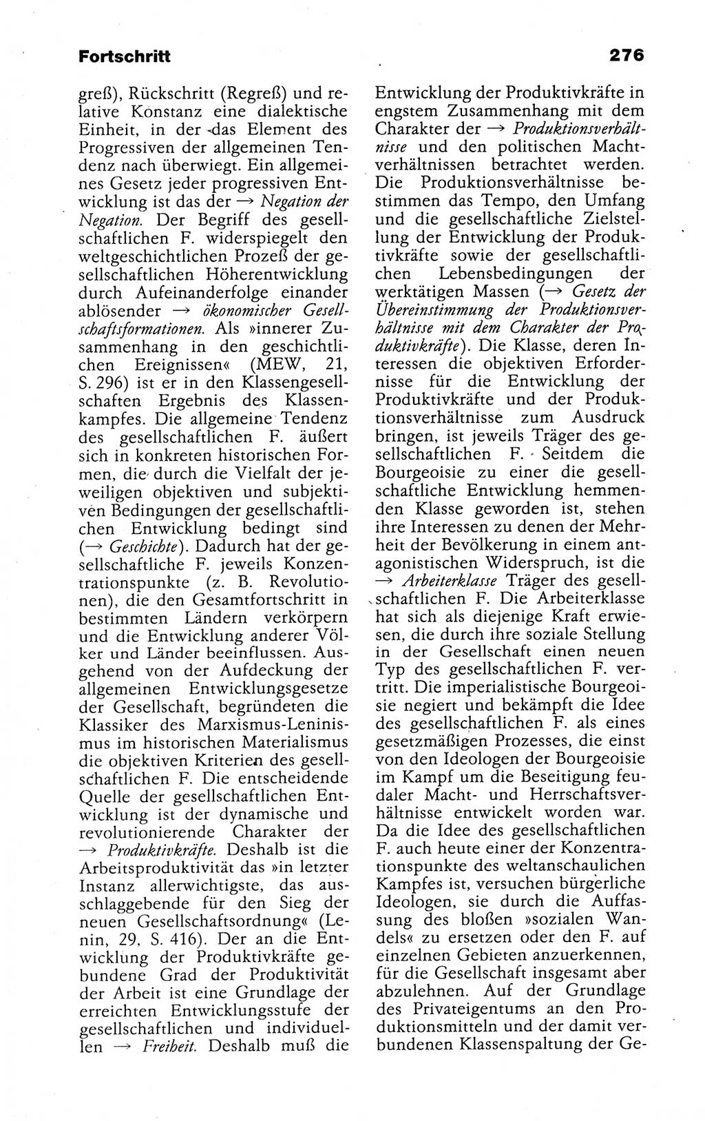 Kleines politisches Wörterbuch [Deutsche Demokratische Republik (DDR)] 1988, Seite 276 (Kl. pol. Wb. DDR 1988, S. 276)