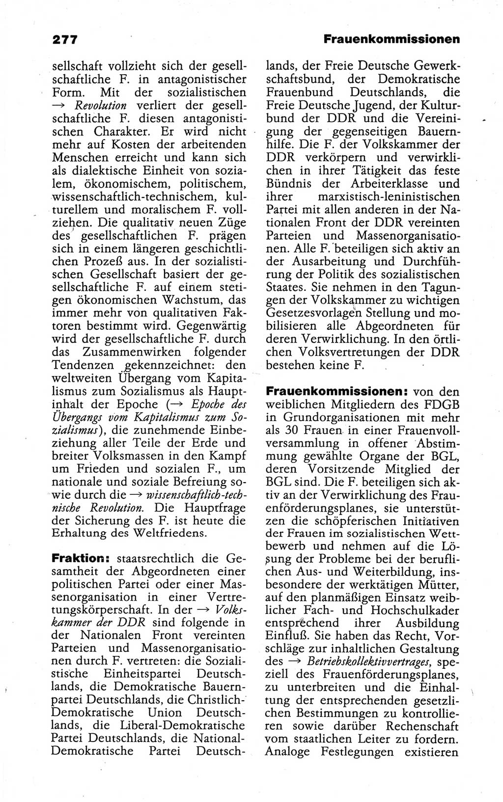 Kleines politisches Wörterbuch [Deutsche Demokratische Republik (DDR)] 1988, Seite 277 (Kl. pol. Wb. DDR 1988, S. 277)