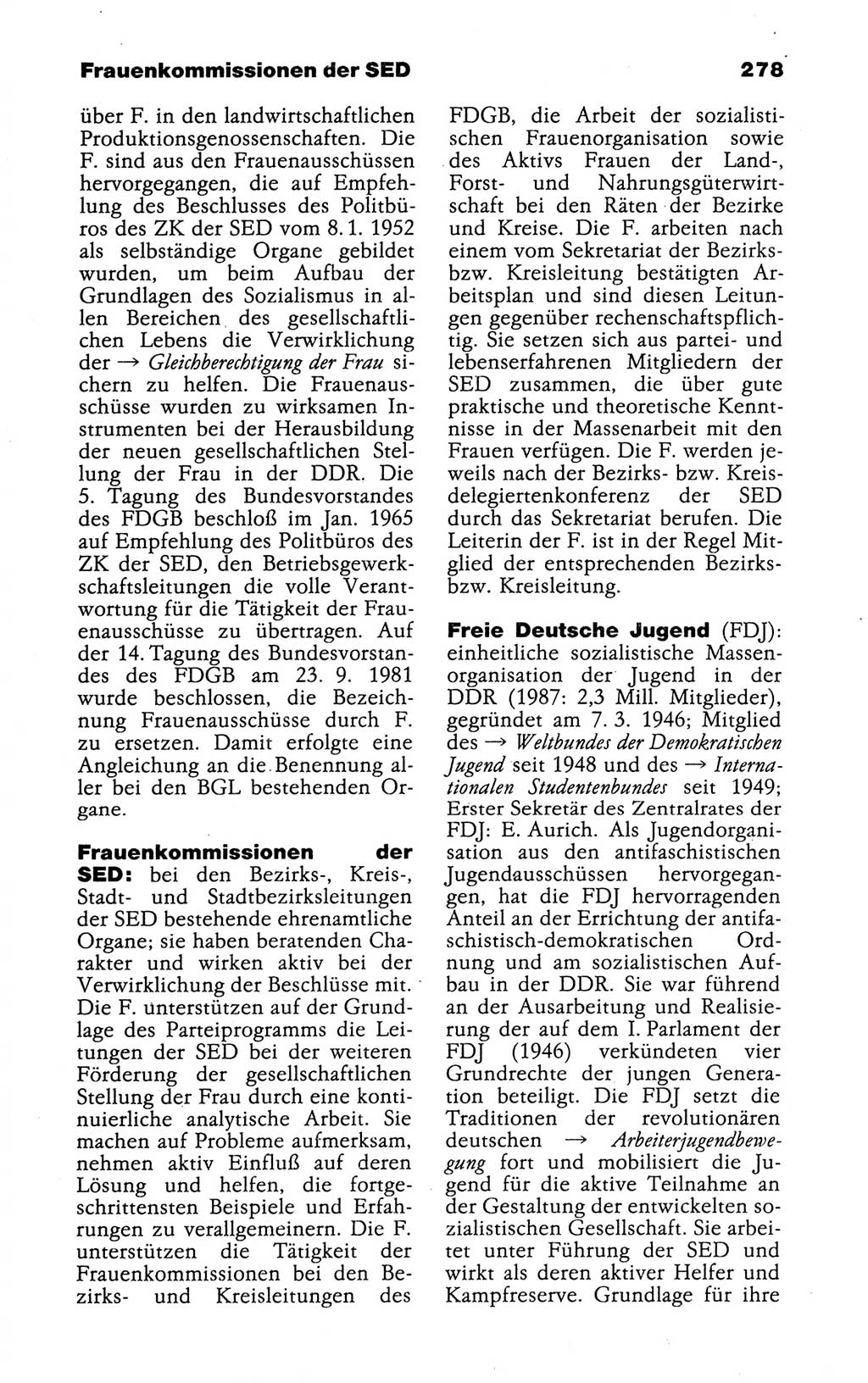 Kleines politisches Wörterbuch [Deutsche Demokratische Republik (DDR)] 1988, Seite 278 (Kl. pol. Wb. DDR 1988, S. 278)