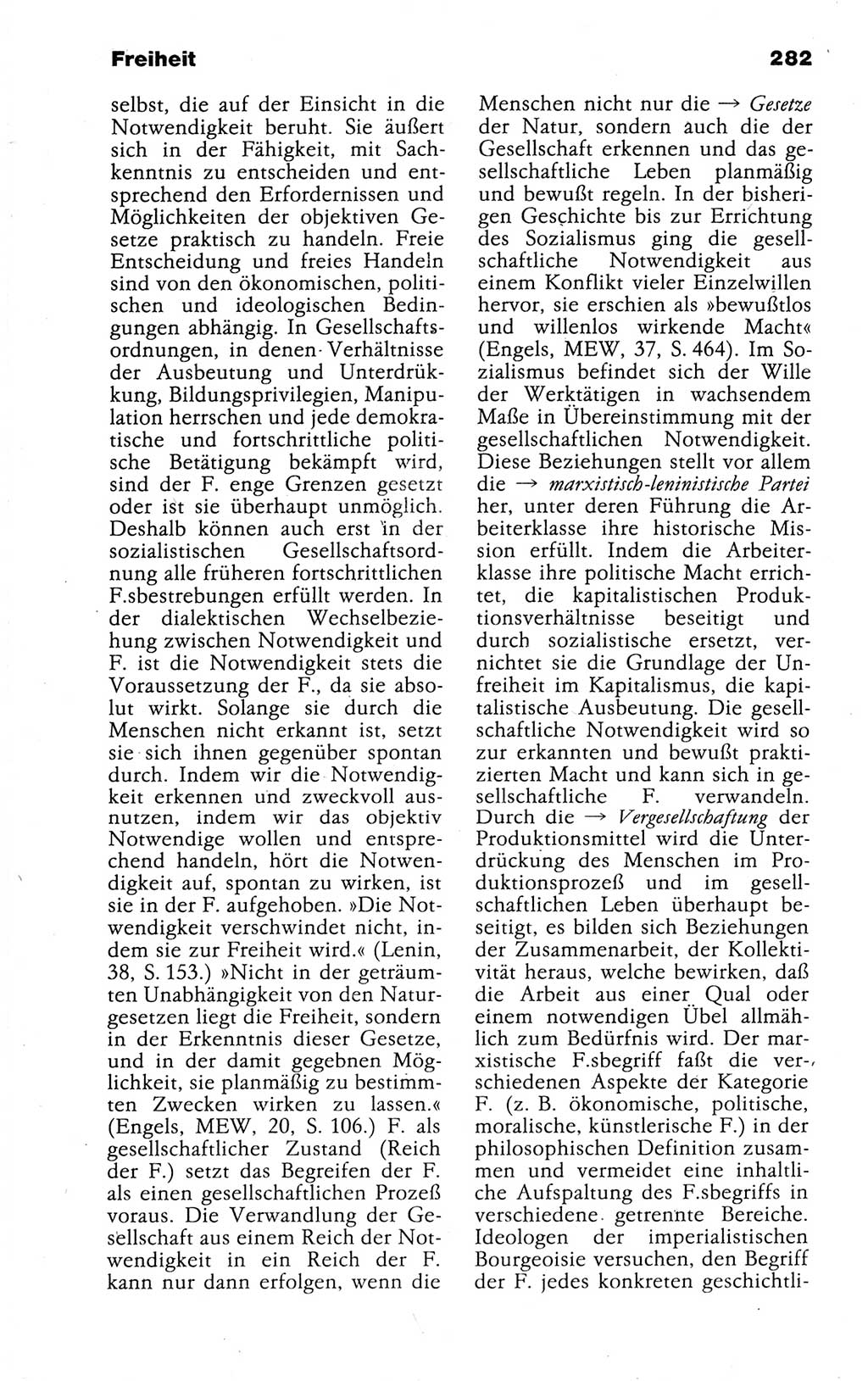 Kleines politisches Wörterbuch [Deutsche Demokratische Republik (DDR)] 1988, Seite 282 (Kl. pol. Wb. DDR 1988, S. 282)