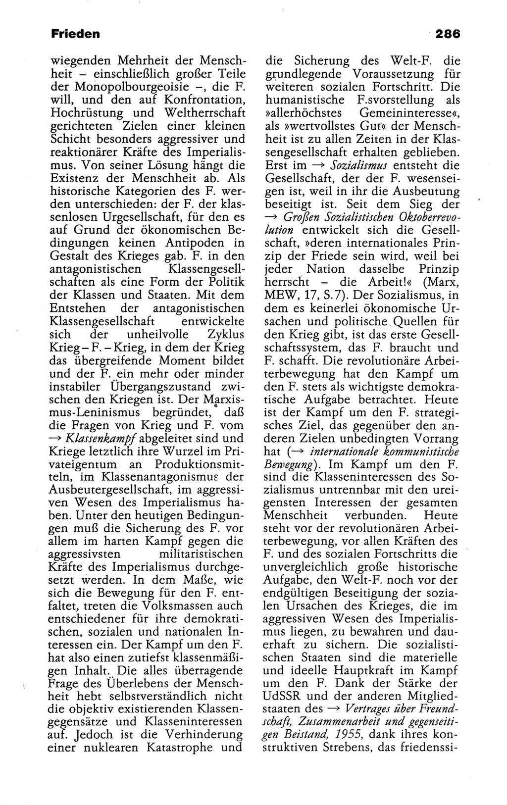 Kleines politisches Wörterbuch [Deutsche Demokratische Republik (DDR)] 1988, Seite 286 (Kl. pol. Wb. DDR 1988, S. 286)