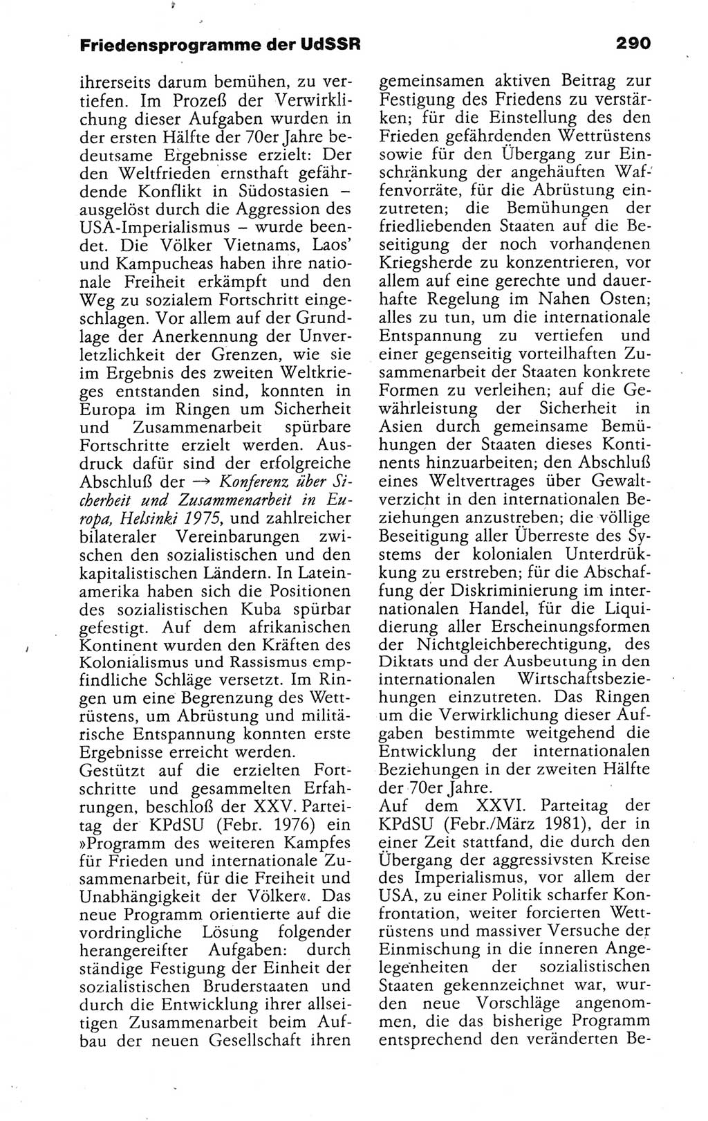 Kleines politisches Wörterbuch [Deutsche Demokratische Republik (DDR)] 1988, Seite 290 (Kl. pol. Wb. DDR 1988, S. 290)
