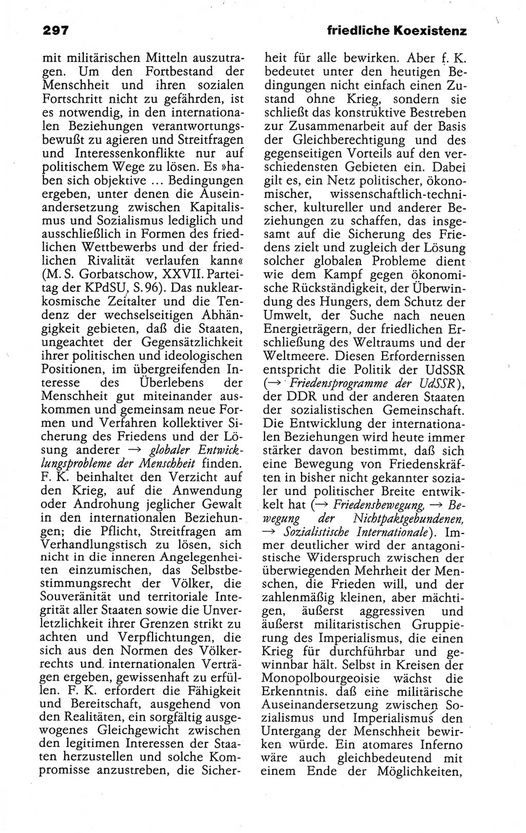 Kleines politisches Wörterbuch [Deutsche Demokratische Republik (DDR)] 1988, Seite 297 (Kl. pol. Wb. DDR 1988, S. 297)