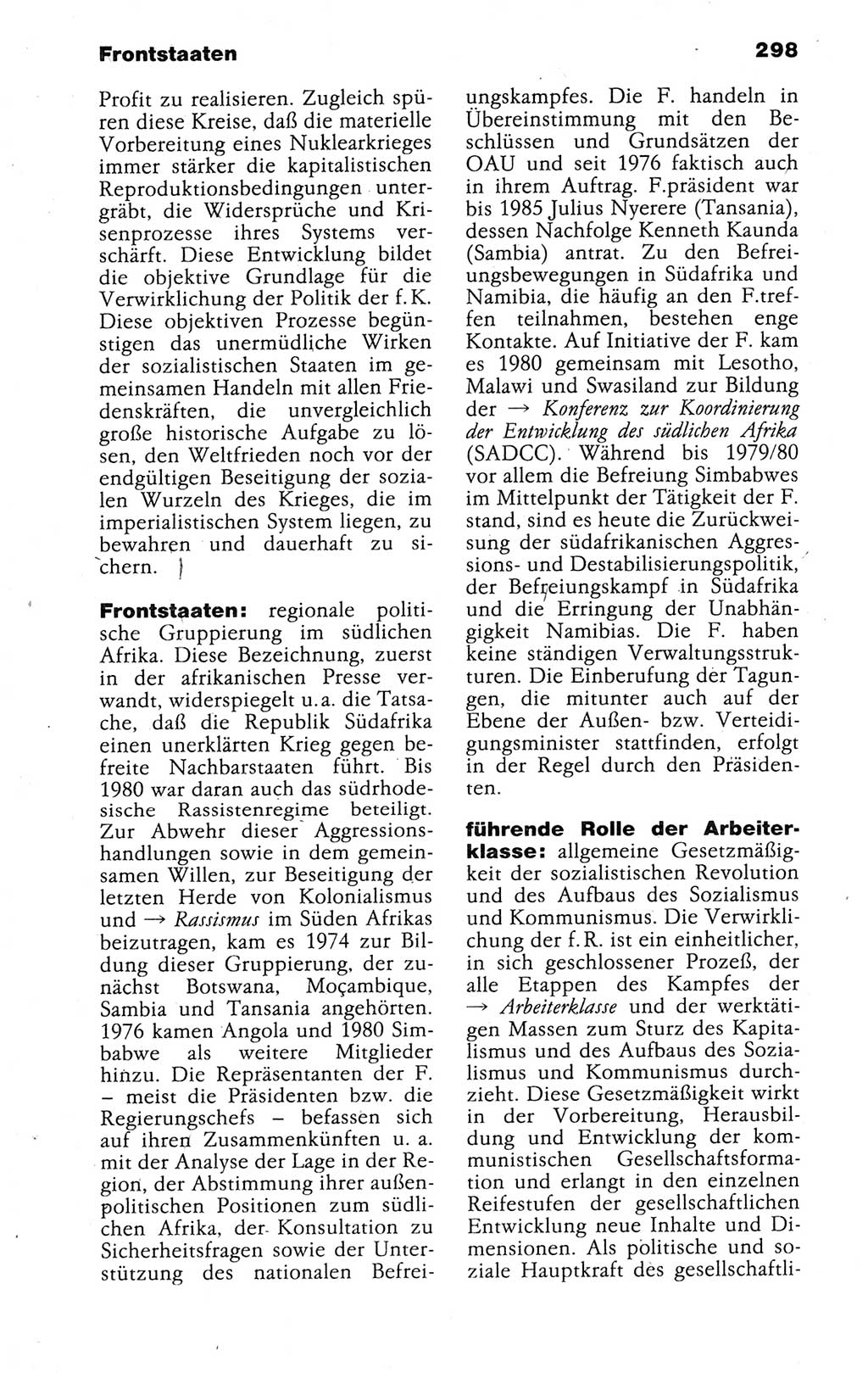 Kleines politisches Wörterbuch [Deutsche Demokratische Republik (DDR)] 1988, Seite 298 (Kl. pol. Wb. DDR 1988, S. 298)