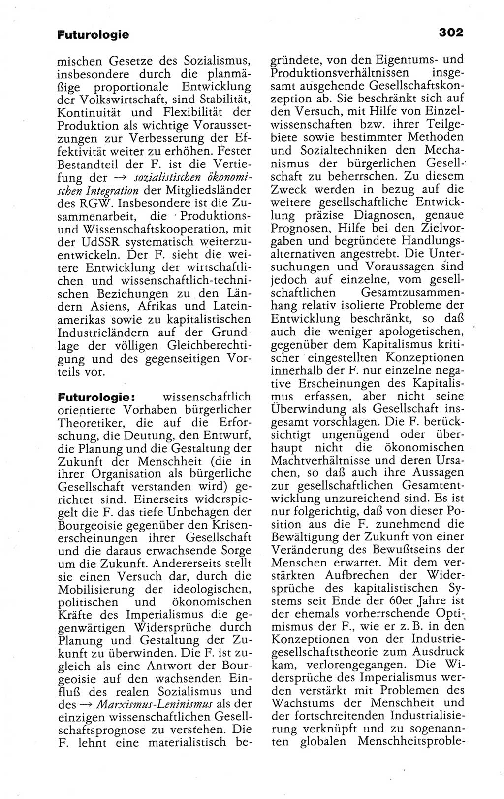 Kleines politisches Wörterbuch [Deutsche Demokratische Republik (DDR)] 1988, Seite 302 (Kl. pol. Wb. DDR 1988, S. 302)