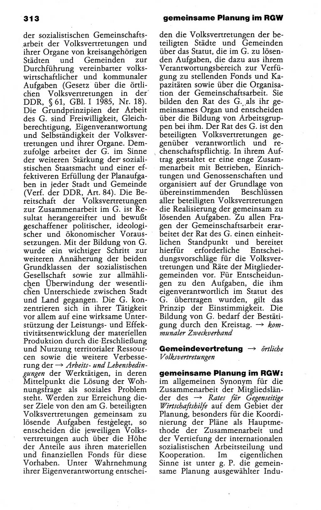 Kleines politisches Wörterbuch [Deutsche Demokratische Republik (DDR)] 1988, Seite 313 (Kl. pol. Wb. DDR 1988, S. 313)
