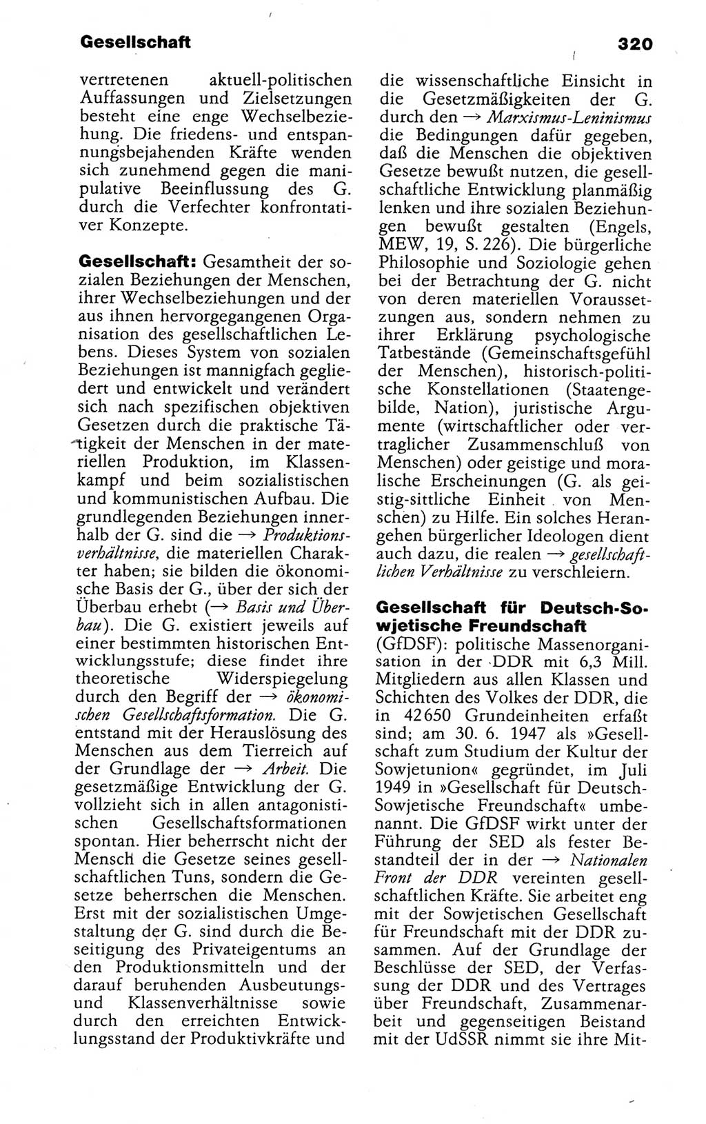 Kleines politisches Wörterbuch [Deutsche Demokratische Republik (DDR)] 1988, Seite 320 (Kl. pol. Wb. DDR 1988, S. 320)