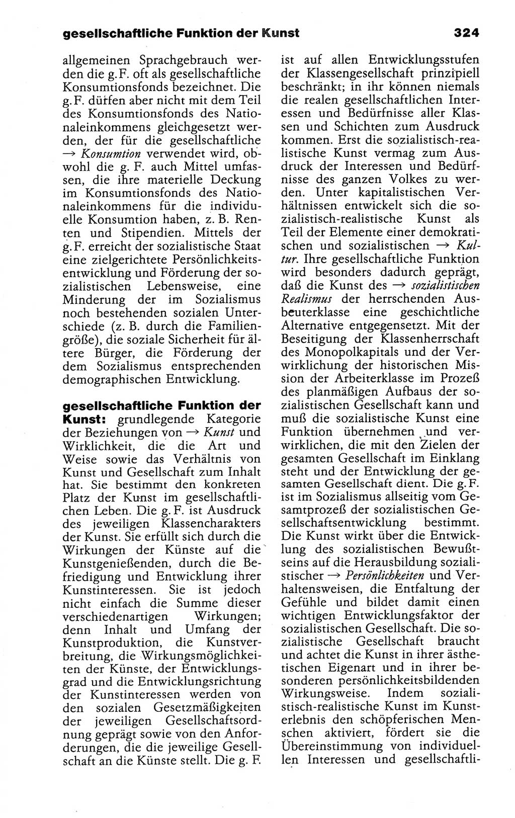 Kleines politisches Wörterbuch [Deutsche Demokratische Republik (DDR)] 1988, Seite 324 (Kl. pol. Wb. DDR 1988, S. 324)