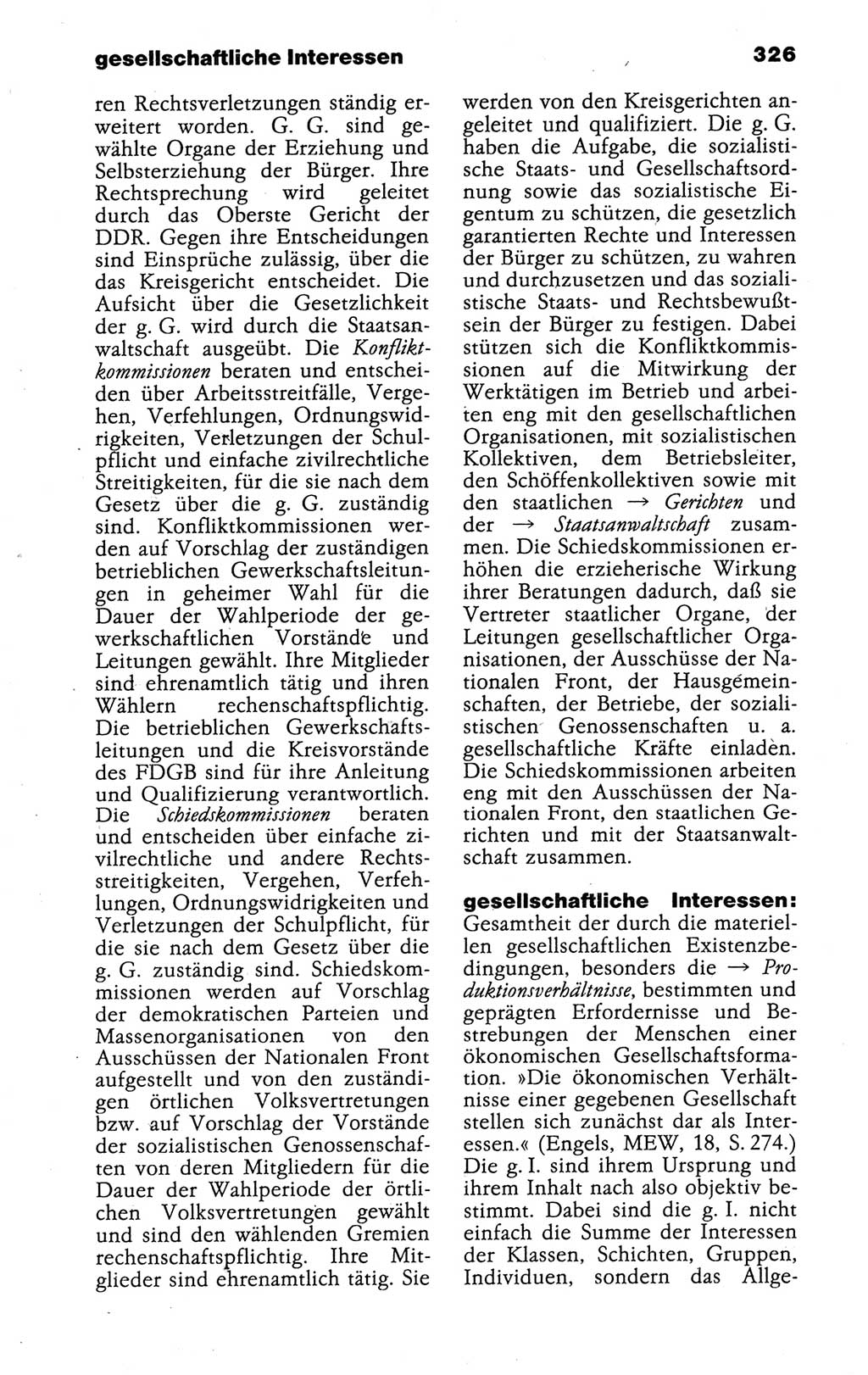 Kleines politisches Wörterbuch [Deutsche Demokratische Republik (DDR)] 1988, Seite 326 (Kl. pol. Wb. DDR 1988, S. 326)
