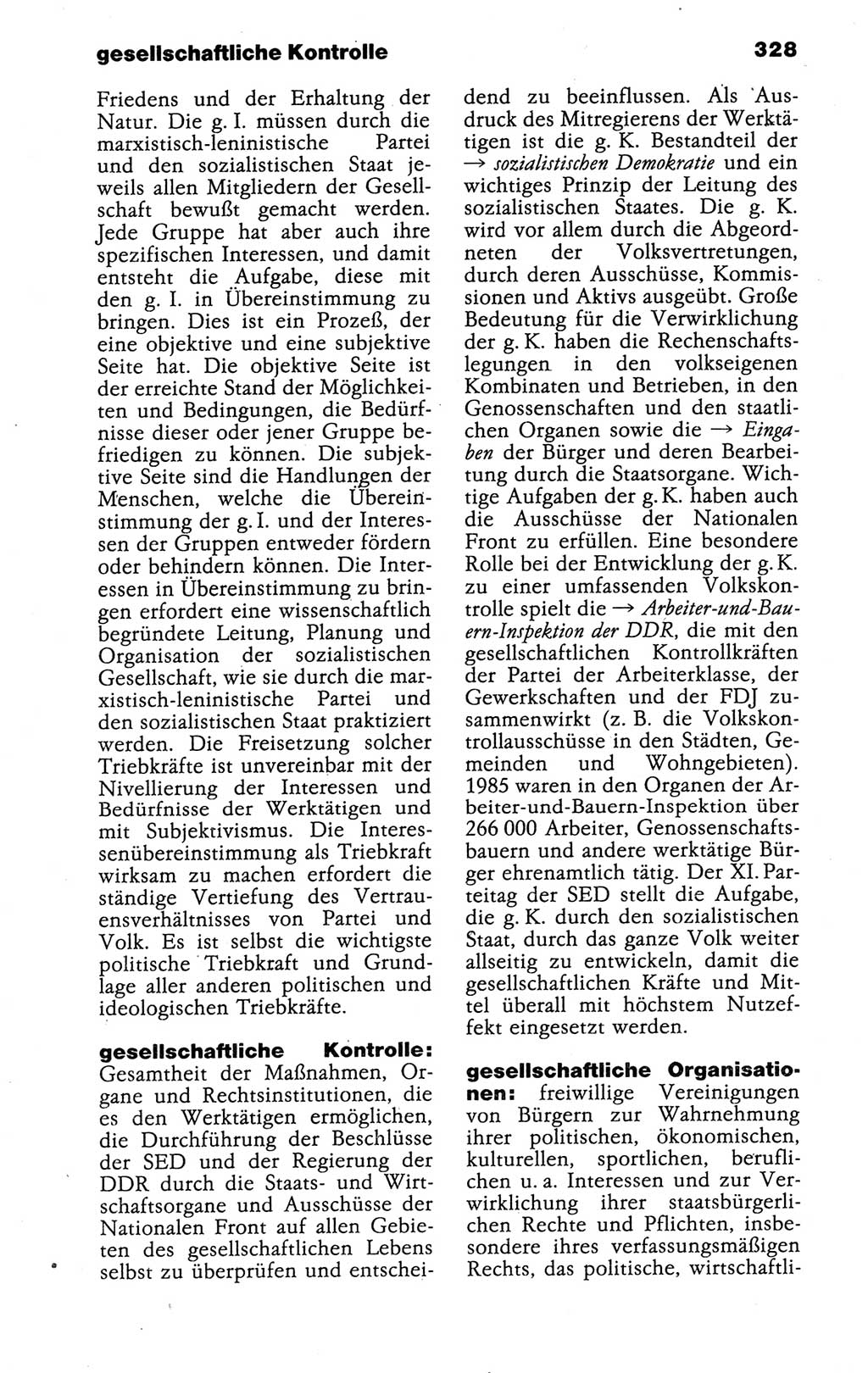 Kleines politisches Wörterbuch [Deutsche Demokratische Republik (DDR)] 1988, Seite 328 (Kl. pol. Wb. DDR 1988, S. 328)