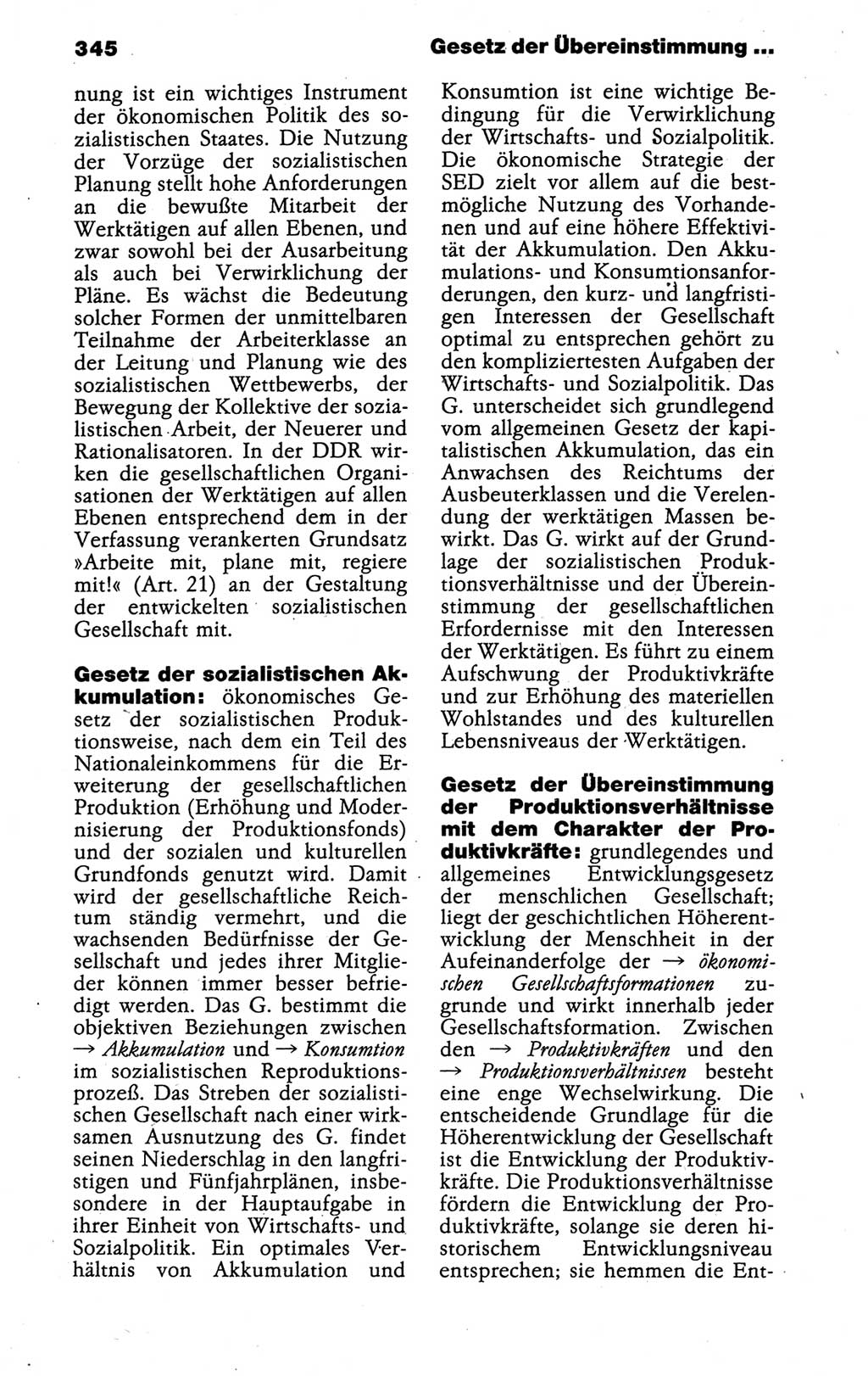 Kleines politisches Wörterbuch [Deutsche Demokratische Republik (DDR)] 1988, Seite 345 (Kl. pol. Wb. DDR 1988, S. 345)
