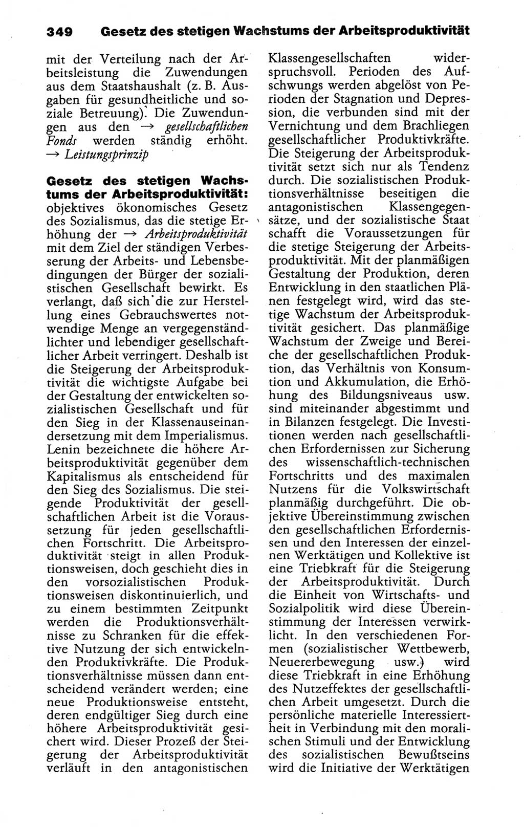 Kleines politisches Wörterbuch [Deutsche Demokratische Republik (DDR)] 1988, Seite 349 (Kl. pol. Wb. DDR 1988, S. 349)