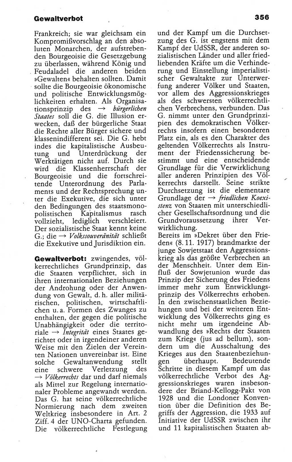 Kleines politisches Wörterbuch [Deutsche Demokratische Republik (DDR)] 1988, Seite 356 (Kl. pol. Wb. DDR 1988, S. 356)