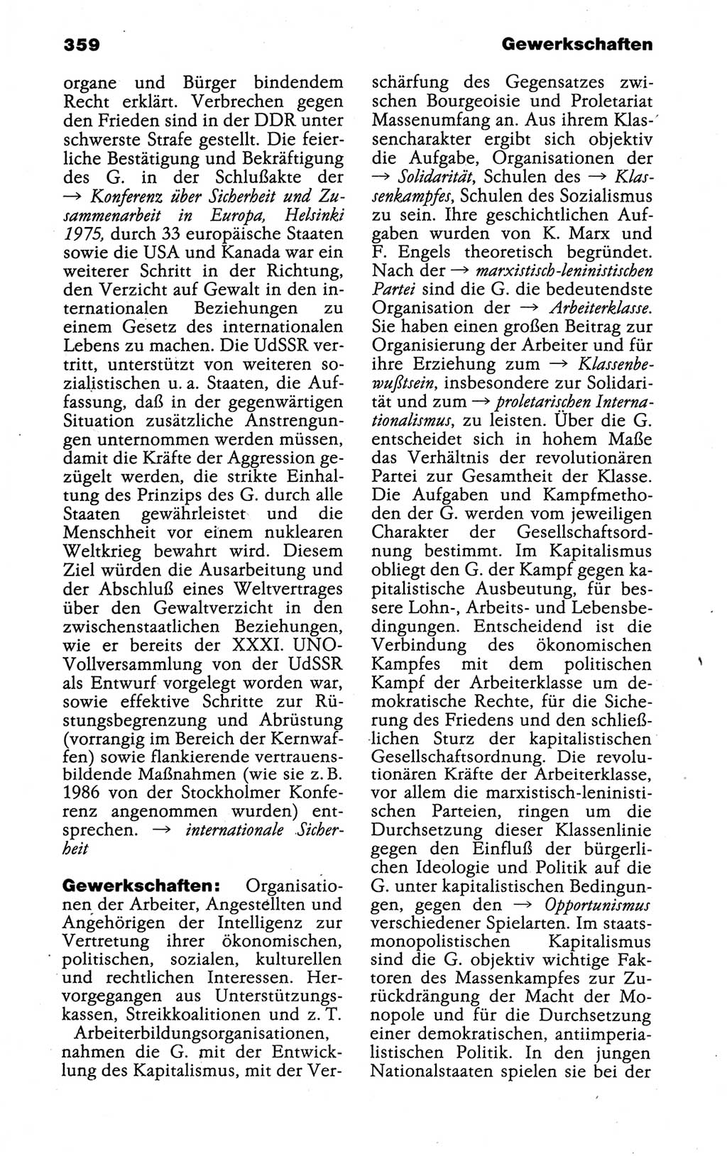 Kleines politisches Wörterbuch [Deutsche Demokratische Republik (DDR)] 1988, Seite 359 (Kl. pol. Wb. DDR 1988, S. 359)