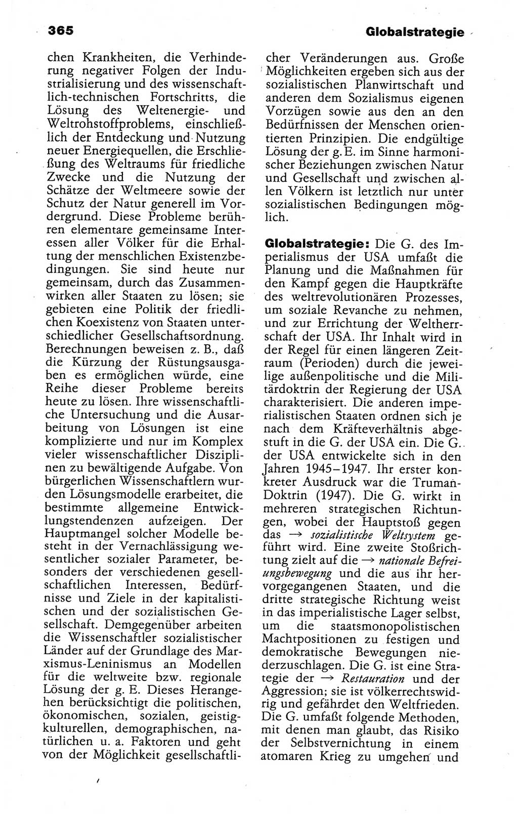 Kleines politisches Wörterbuch [Deutsche Demokratische Republik (DDR)] 1988, Seite 365 (Kl. pol. Wb. DDR 1988, S. 365)