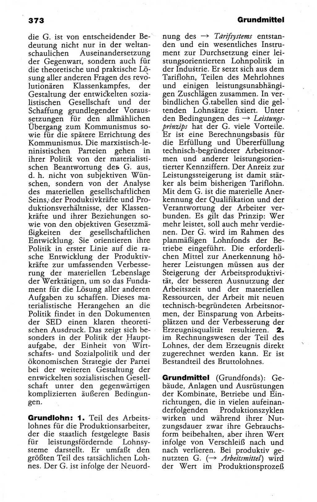 Kleines politisches Wörterbuch [Deutsche Demokratische Republik (DDR)] 1988, Seite 373 (Kl. pol. Wb. DDR 1988, S. 373)