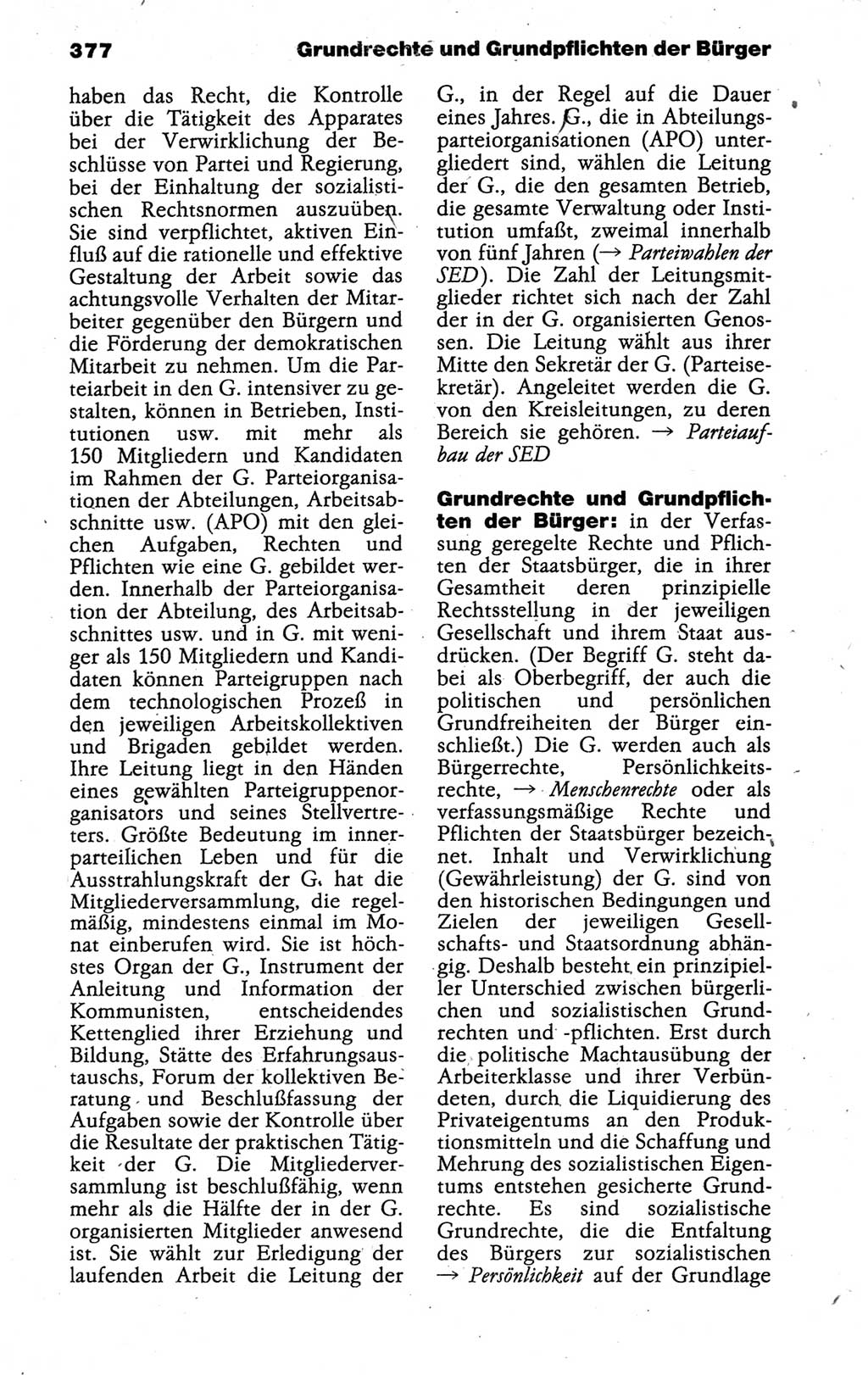 Kleines politisches Wörterbuch [Deutsche Demokratische Republik (DDR)] 1988, Seite 377 (Kl. pol. Wb. DDR 1988, S. 377)