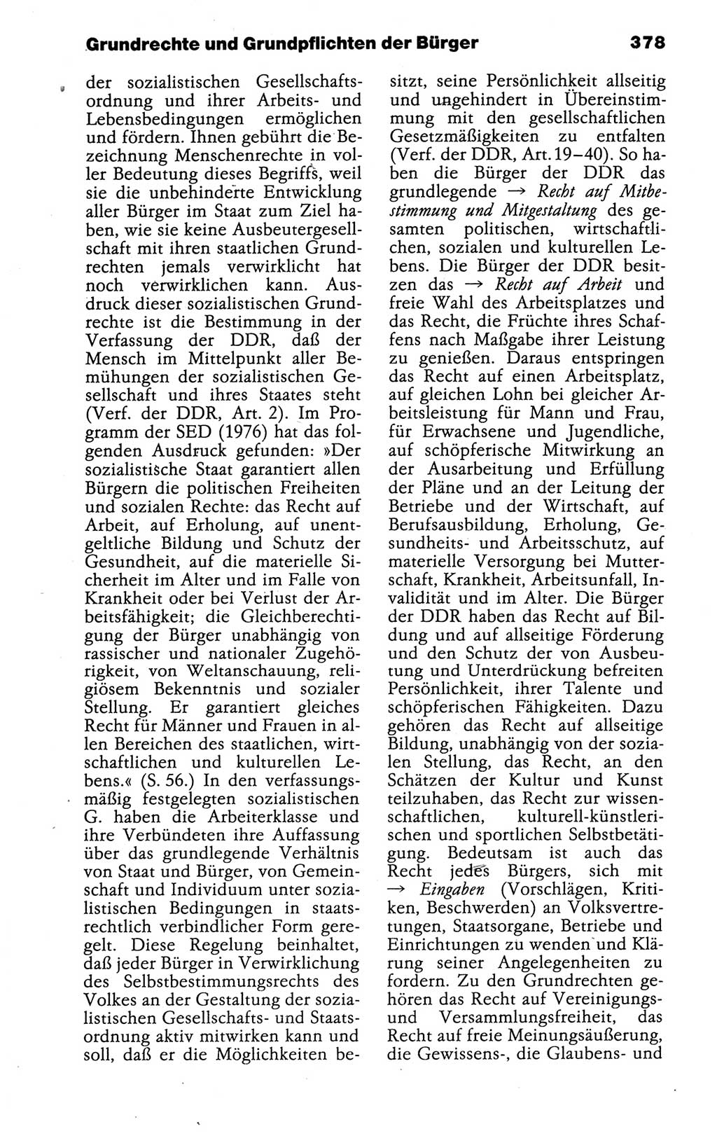 Kleines politisches Wörterbuch [Deutsche Demokratische Republik (DDR)] 1988, Seite 378 (Kl. pol. Wb. DDR 1988, S. 378)