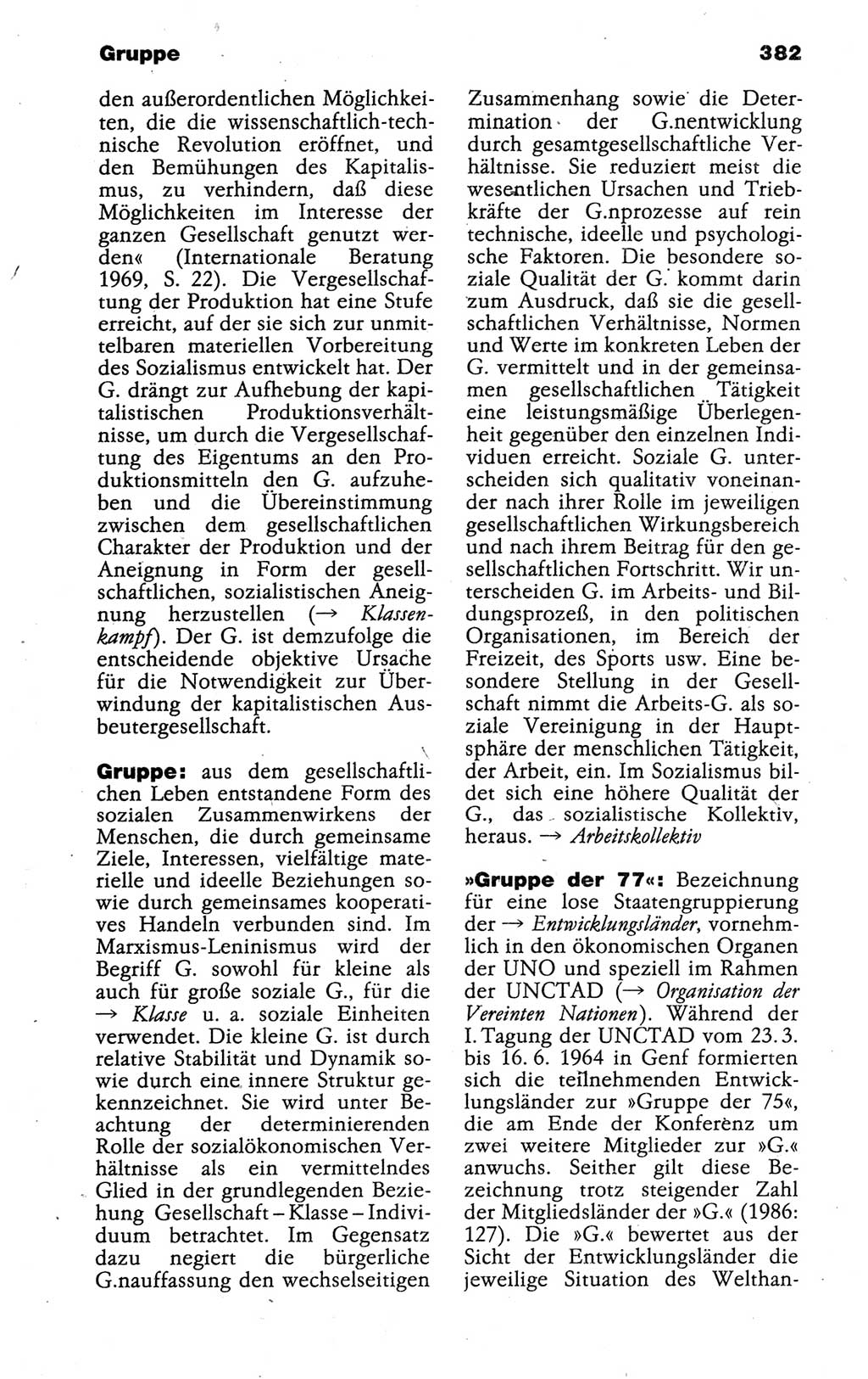 Kleines politisches Wörterbuch [Deutsche Demokratische Republik (DDR)] 1988, Seite 382 (Kl. pol. Wb. DDR 1988, S. 382)