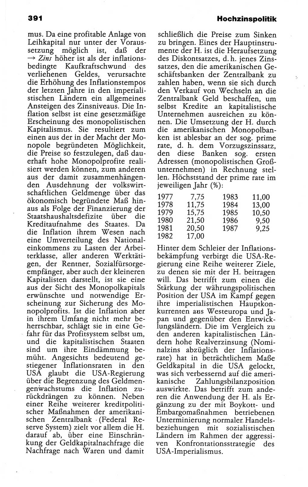 Kleines politisches Wörterbuch [Deutsche Demokratische Republik (DDR)] 1988, Seite 391 (Kl. pol. Wb. DDR 1988, S. 391)