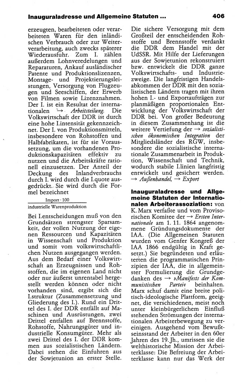 Kleines politisches Wörterbuch [Deutsche Demokratische Republik (DDR)] 1988, Seite 406 (Kl. pol. Wb. DDR 1988, S. 406)
