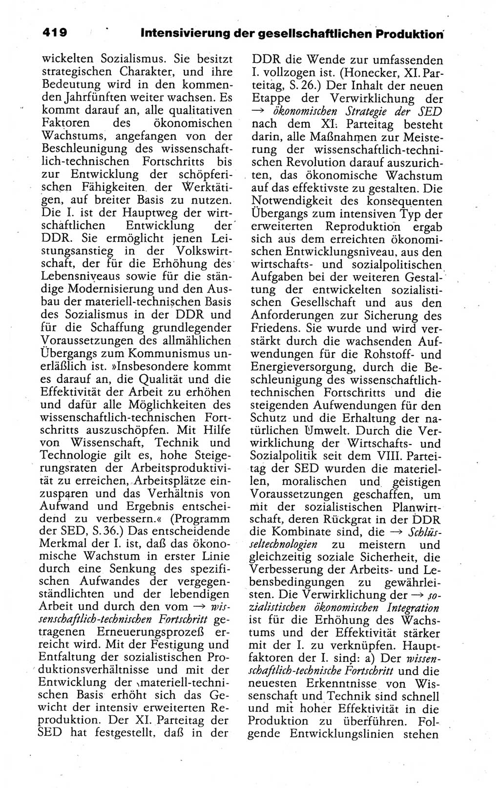 Kleines politisches Wörterbuch [Deutsche Demokratische Republik (DDR)] 1988, Seite 419 (Kl. pol. Wb. DDR 1988, S. 419)