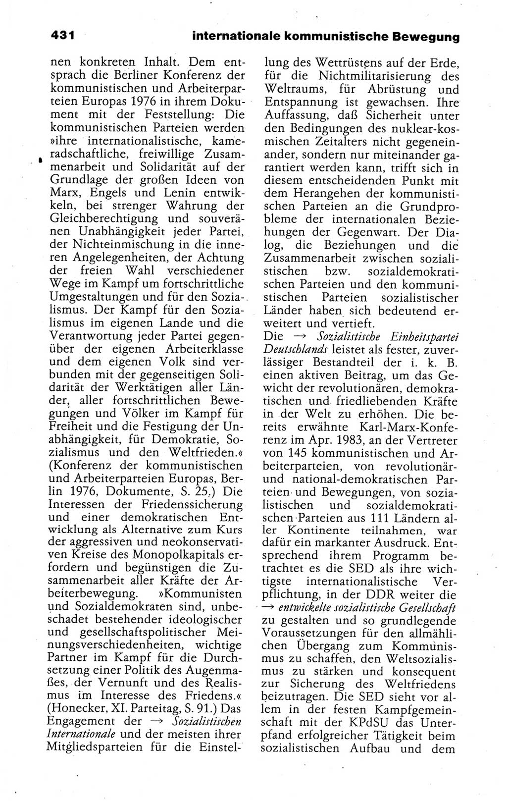 Kleines politisches Wörterbuch [Deutsche Demokratische Republik (DDR)] 1988, Seite 431 (Kl. pol. Wb. DDR 1988, S. 431)