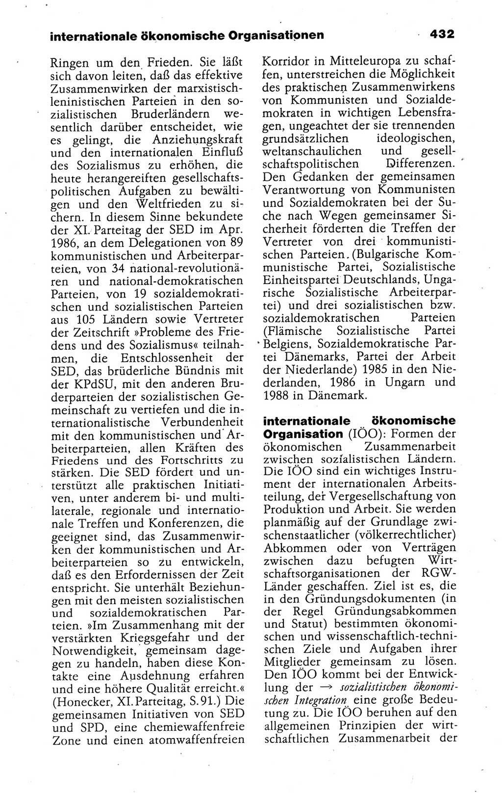 Kleines politisches Wörterbuch [Deutsche Demokratische Republik (DDR)] 1988, Seite 432 (Kl. pol. Wb. DDR 1988, S. 432)