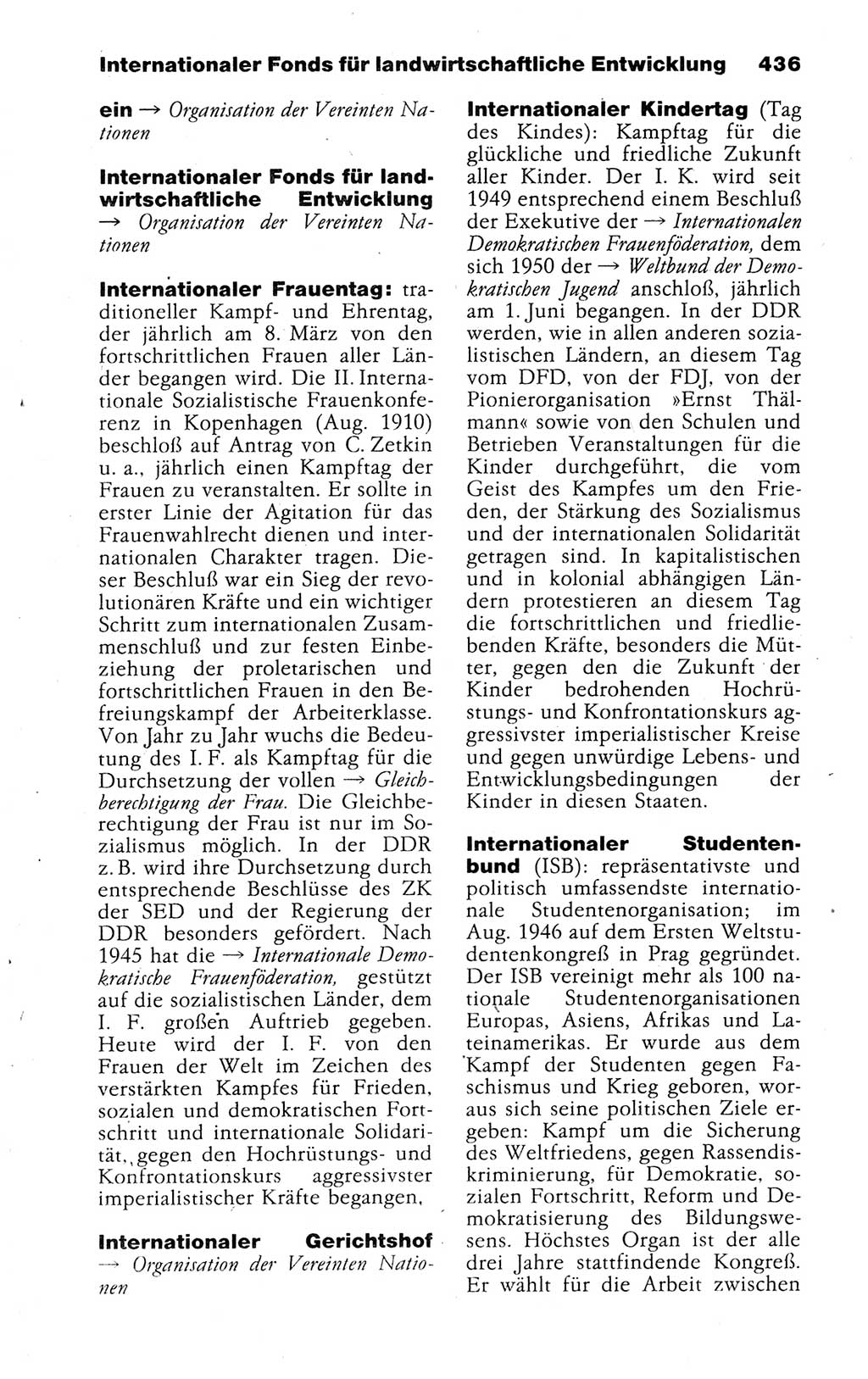 Kleines politisches Wörterbuch [Deutsche Demokratische Republik (DDR)] 1988, Seite 436 (Kl. pol. Wb. DDR 1988, S. 436)