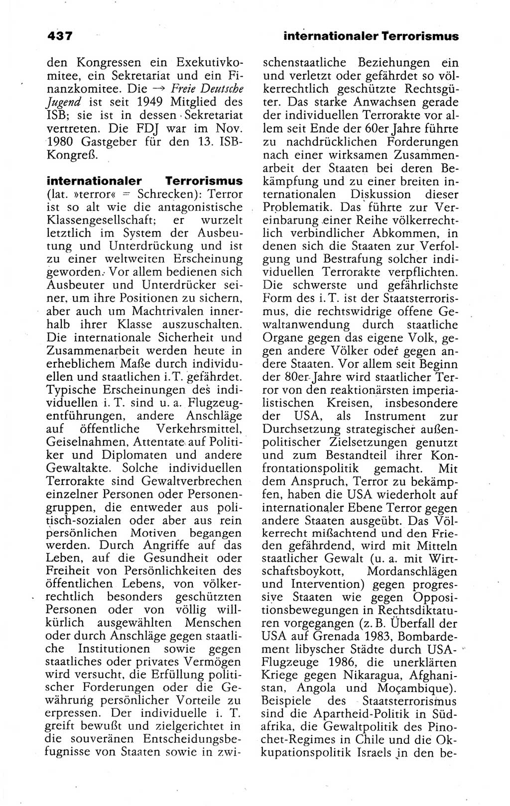 Kleines politisches Wörterbuch [Deutsche Demokratische Republik (DDR)] 1988, Seite 437 (Kl. pol. Wb. DDR 1988, S. 437)