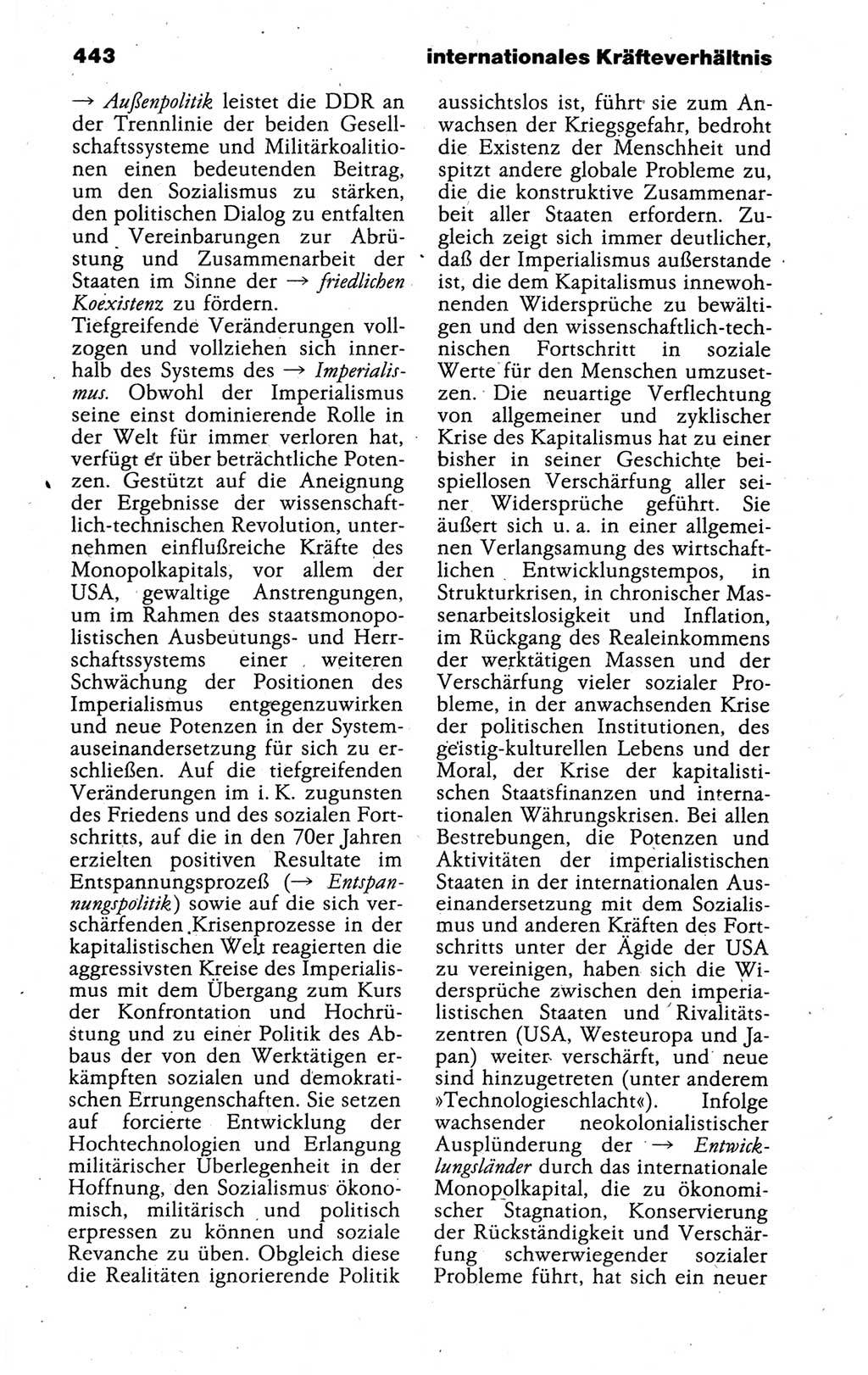 Kleines politisches Wörterbuch [Deutsche Demokratische Republik (DDR)] 1988, Seite 443 (Kl. pol. Wb. DDR 1988, S. 443)