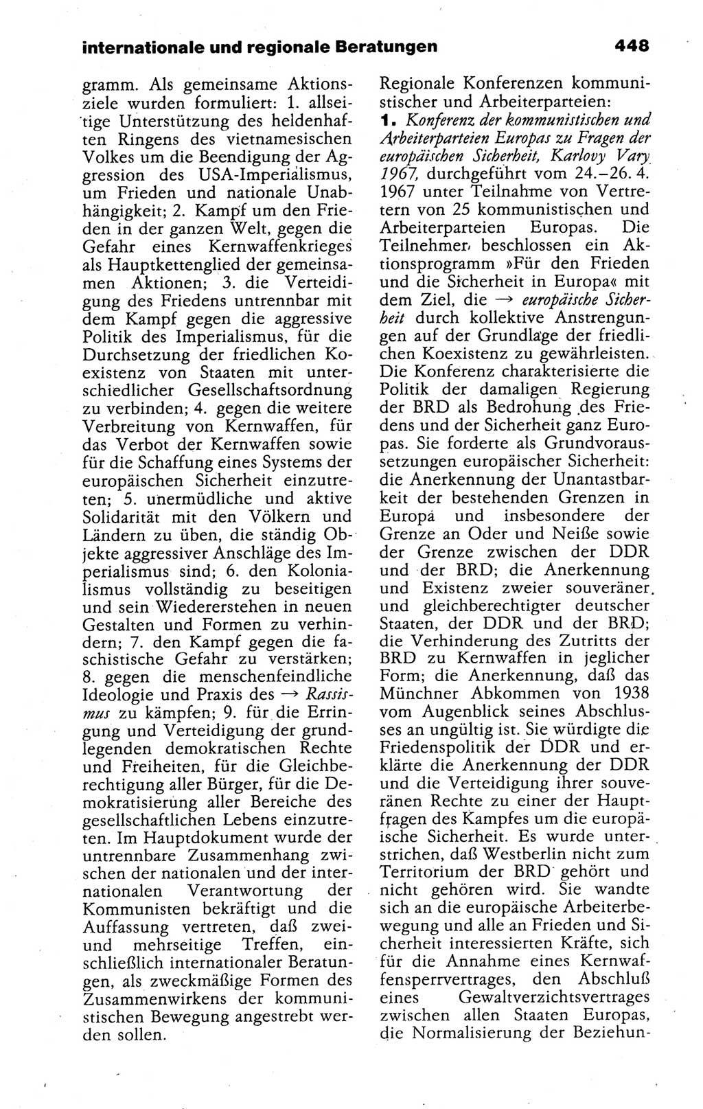 Kleines politisches Wörterbuch [Deutsche Demokratische Republik (DDR)] 1988, Seite 448 (Kl. pol. Wb. DDR 1988, S. 448)