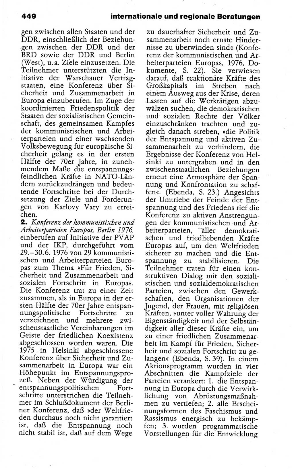 Kleines politisches Wörterbuch [Deutsche Demokratische Republik (DDR)] 1988, Seite 449 (Kl. pol. Wb. DDR 1988, S. 449)