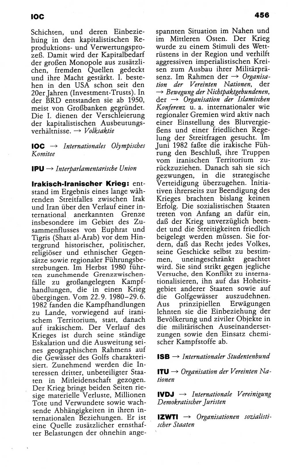 Kleines politisches Wörterbuch [Deutsche Demokratische Republik (DDR)] 1988, Seite 456 (Kl. pol. Wb. DDR 1988, S. 456)