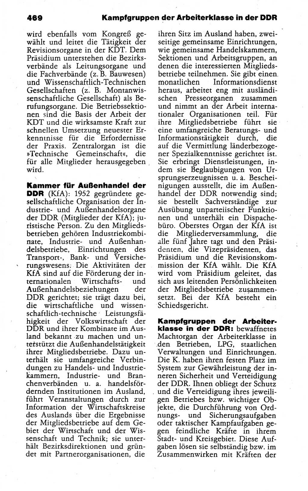 Kleines politisches Wörterbuch [Deutsche Demokratische Republik (DDR)] 1988, Seite 469 (Kl. pol. Wb. DDR 1988, S. 469)