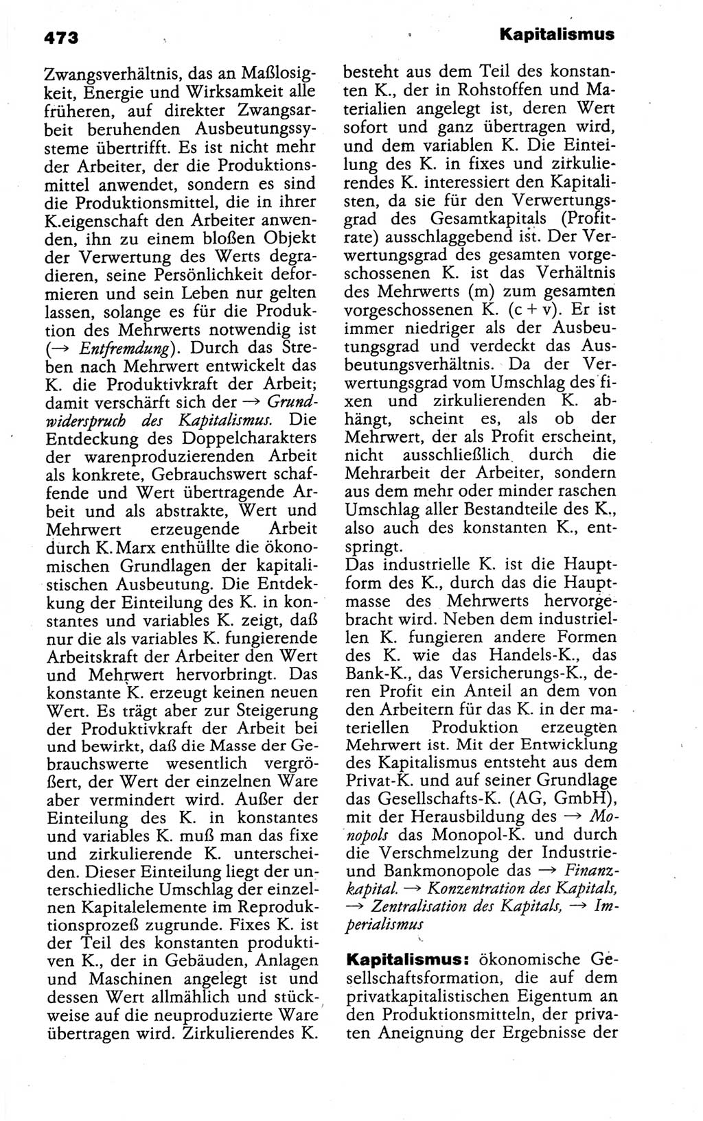 Kleines politisches Wörterbuch [Deutsche Demokratische Republik (DDR)] 1988, Seite 473 (Kl. pol. Wb. DDR 1988, S. 473)