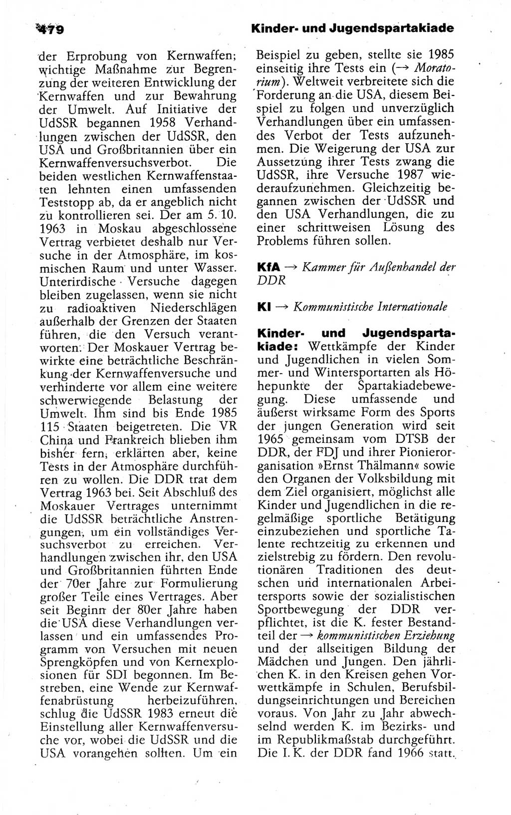 Kleines politisches Wörterbuch [Deutsche Demokratische Republik (DDR)] 1988, Seite 479 (Kl. pol. Wb. DDR 1988, S. 479)